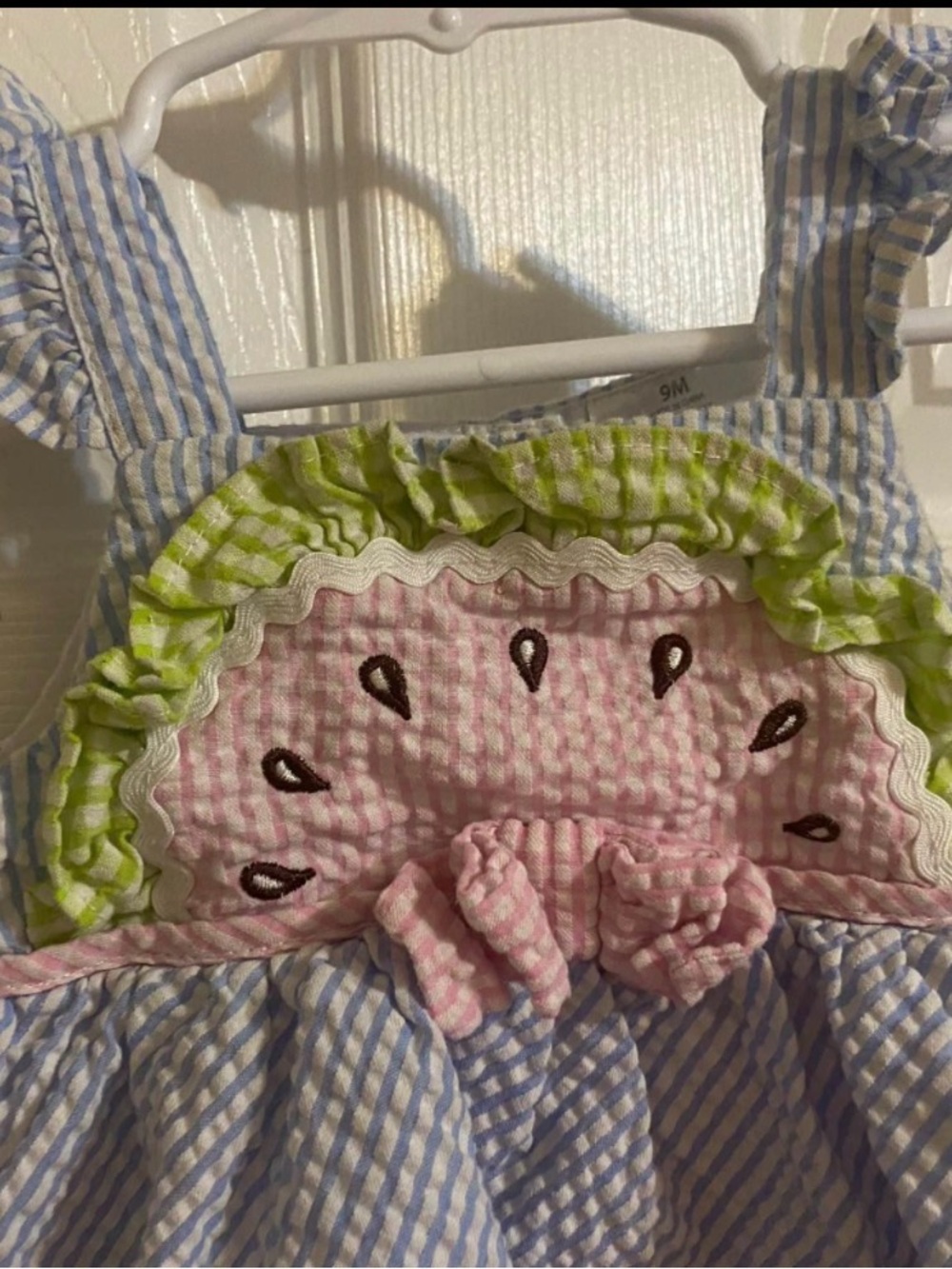 Blueberi Blvd Watermelon Bubble Romper - Picture 4 of 9